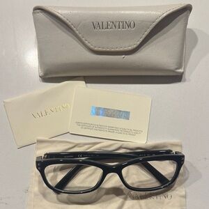 Valentino Women's Black Glasses with Case